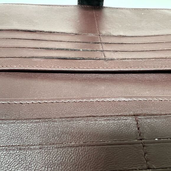 CHANEL Matelasse Timeless Classics Bifold Long Wallet Lamb Skin Black Authentic - Picture 8 of 13